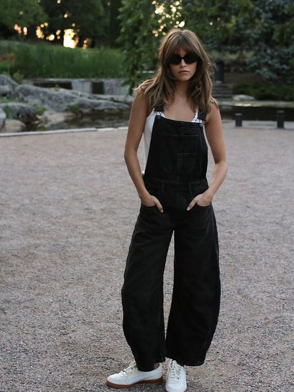Free People We The Free Good Luck Barrel Overalls Small Soundwave NWT